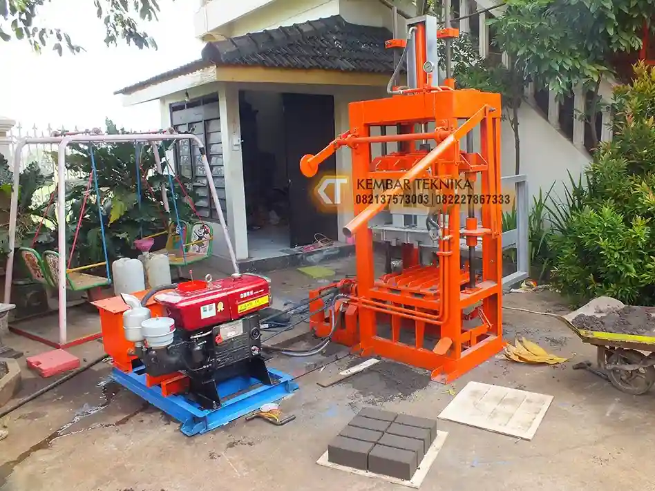 mesin batako paving hidrolik manual