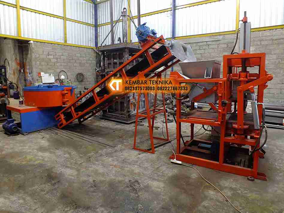 mesin cetak paving block otomatis