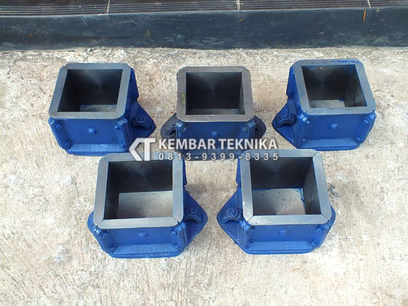 Cetakan Kubus Beton 15 X 15 Bahan dari Besi Baja