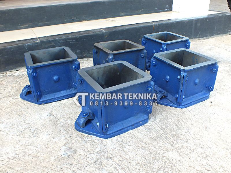 Cetakan Kubus Beton 15 X 15 Bahan dari Cor Besi