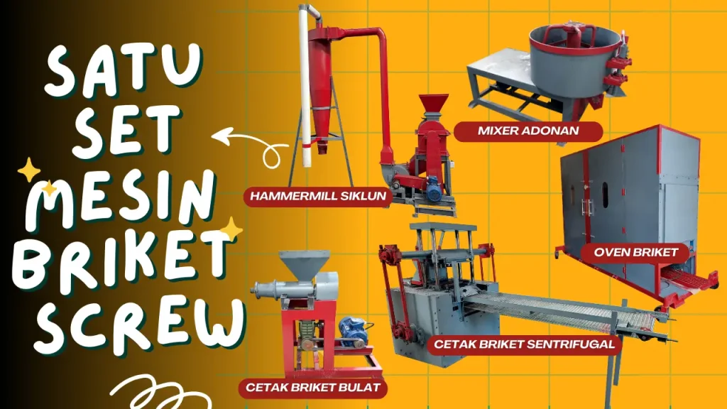 Mesin Briket Screw Extruder